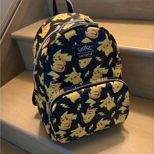 Loungefly Black and Yellow Pikachu Backpack